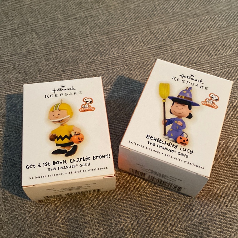 Bundle of Hallmark/ Peanuts Halloween ornaments